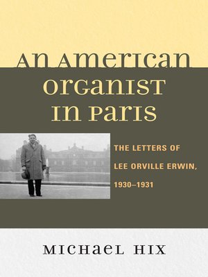 cover image of An American Organist in Paris